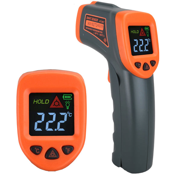 AT380 Digital Infrared Thermometer LDC IR -32~380 Non-Contact IR Laser Temperature Meter