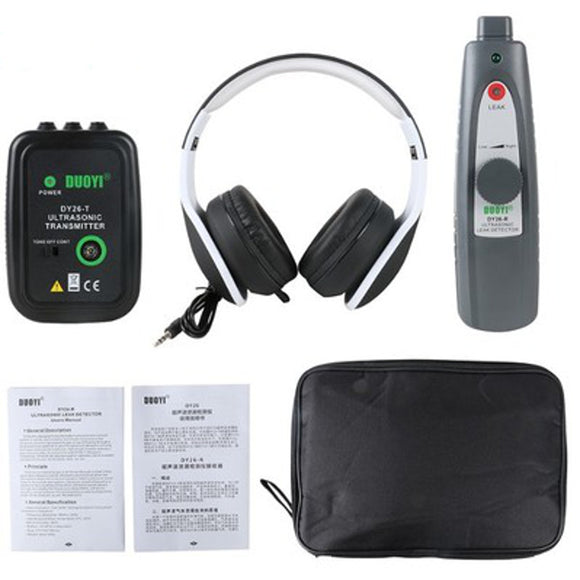 DY26 Mini Ultrasonic Flaw Detectors Gas Handheld Portable Vacuum Sealing Leakage Tester Diagnostic Tools Kit