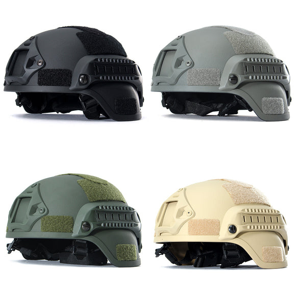 MICH 2000 Tactical Hunting Combat CS Helmet with Side Rail NVG Mount