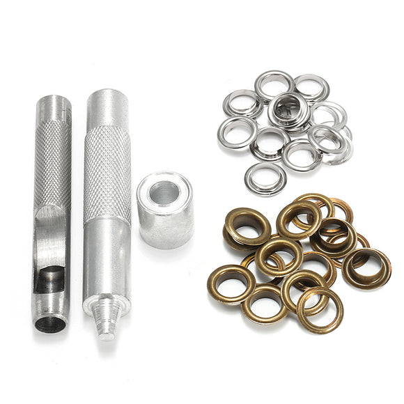 Eyelet Punch Die Tool Set 20 Sets Eyelet Leather Craft Tool Clothing Grommet Banner