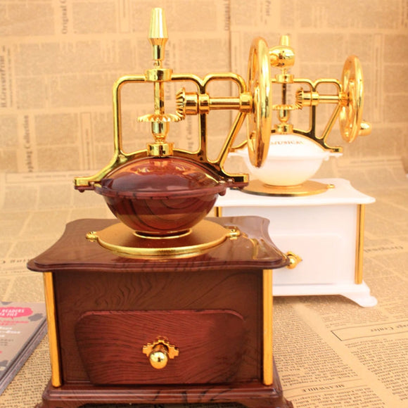 Classic Coffee Machine Design Music Box Musical Case Jewelry Box Drawer Birthday Wedding Gifts