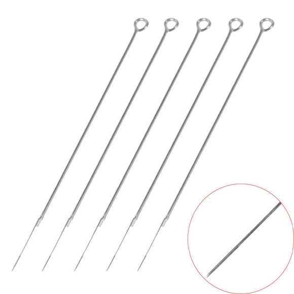 5Pcs OCOOCOO 3RS 304 Disposable Stainless Steel Tattoo Needles Silver