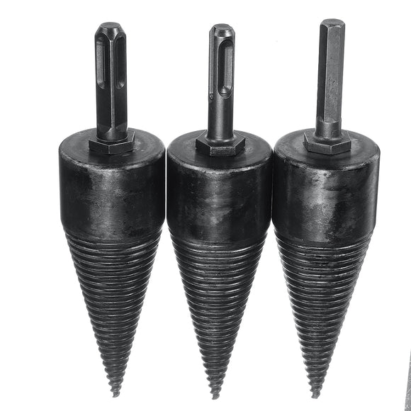 42mm High Speed Steel Firewood Splitting Drill Bit Hard Wood Cone Splitter Bit