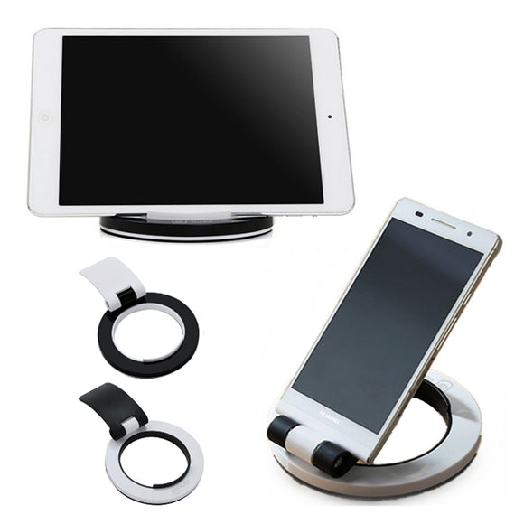 Universal Portable Foldable Circular Shape Desktop Stand Tablet Phone Holder for 3.5-12 inches