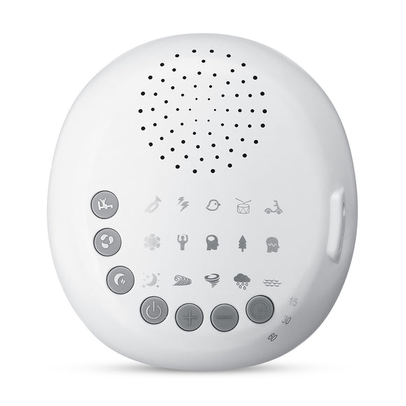 Brainwave White Noise Sleep Instrument 15 Relaxing & Soothing Nature Sounds Sleep Machine Device Timer Option Sleep Therapy for Home Office