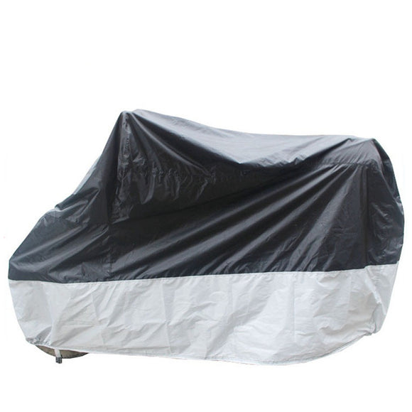 190T XXXXL Motorcycle Cover Rain Dust Waterproof Protector 290*110*140CM