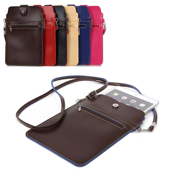 Vintage 7.9inch Bag Phone Bag Shoulder Bag Card Holder Portable Crossbdoy Bag