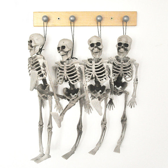 15cm Skeleton Escape Haunted House Halloween Skull Decoration Hanging Plastic Skeletons Tricky