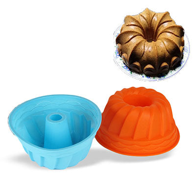 Food Grade Silicone Cake Mold DIY Chocalate Cookies Ice Tray Baking Tool Exclusive Bundt