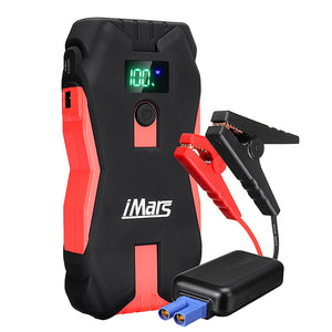 iMars J02 1300A 16000mAh Portable Car Jump Starter Powerbank Emergency Battery Booster with LED Flashlight USB Port