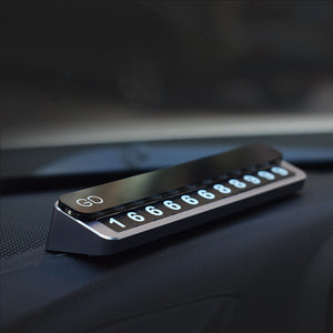 Drawer Style Creative Car Temporary Parking Phone Number Card Magnetic Car Decoration