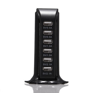Multifunction 6 USB Ports Desktop Fast Charging Power Socket