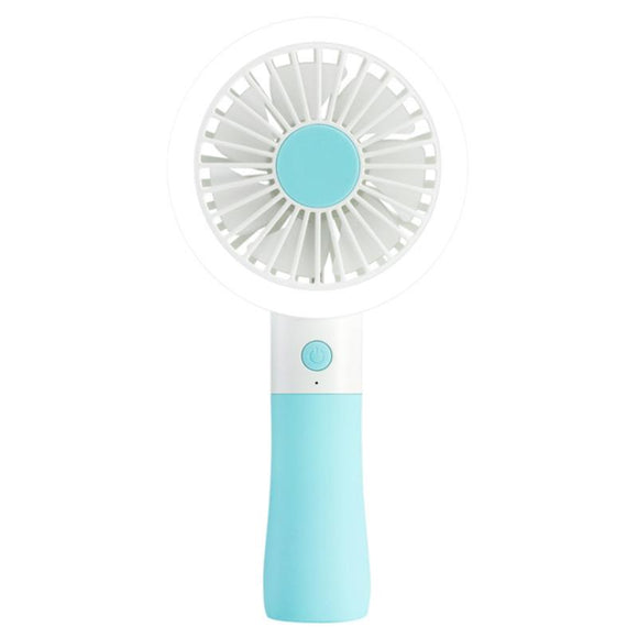 Well Star D10-1 Portable Mini USB Fan LED light Fan Handheld Rechargeable Air Cooler Silent Cooling Fan For Home Office Student Dormitory Outdoors Travelling