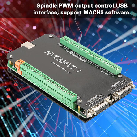 novusun NVCMV2.1, Machifit NVCM 5 Axis CNC Controller MACH3 USB Interface Board Card for Stepper Motor CNC Engraving