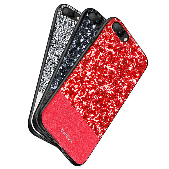 DZGOGO Diamond Bling PU Leather Protective Case for iPhone 7Plus/8Plus