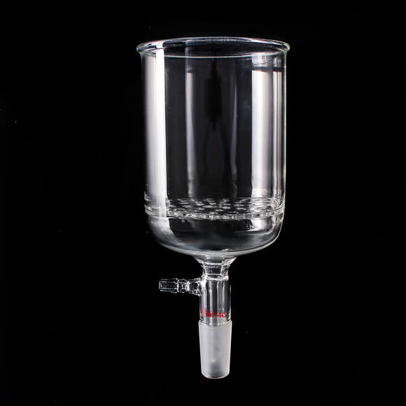 1000mL 24/40 Glass Buchner Funnel 90mm Pore Plate Filtering Funnel Lab Glassware