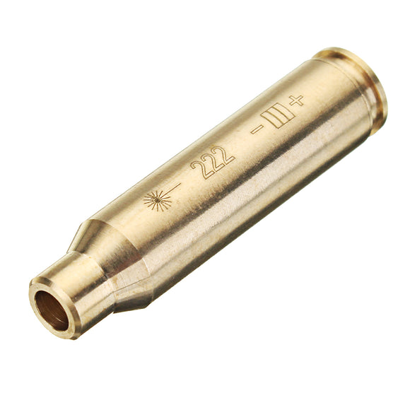 Cal 222 REM Laser Boresighter .222 Red Dot Sight Brass Cartridge Bore Sighter