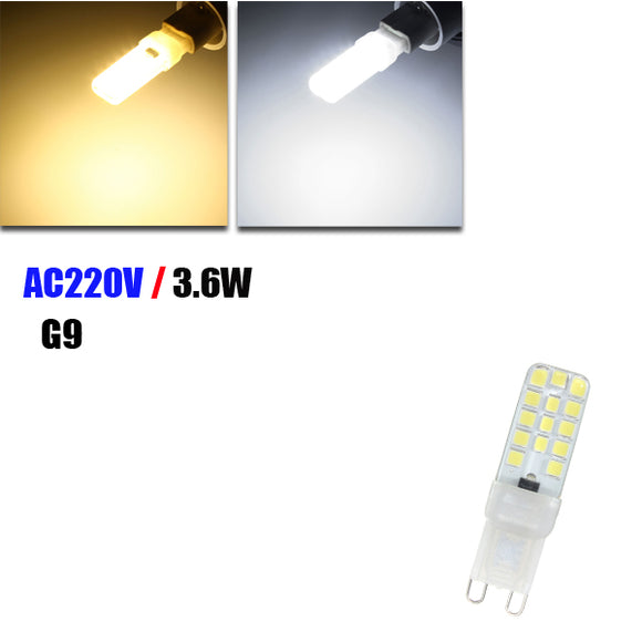 Dimmable G9 5W 28 SMD 2835 LED Warm White White Light Lamp Bulb AC 220V
