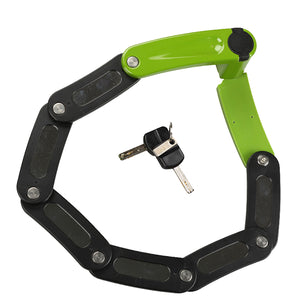 Ultra Strong Zinc Alloy 12*6CM Bicycle Folding Lock Professional Anti Theft Lock