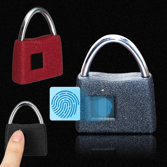 Portable Smart Keyless Luggage Door Lock Anti Theft Fingerprint Security Padlock