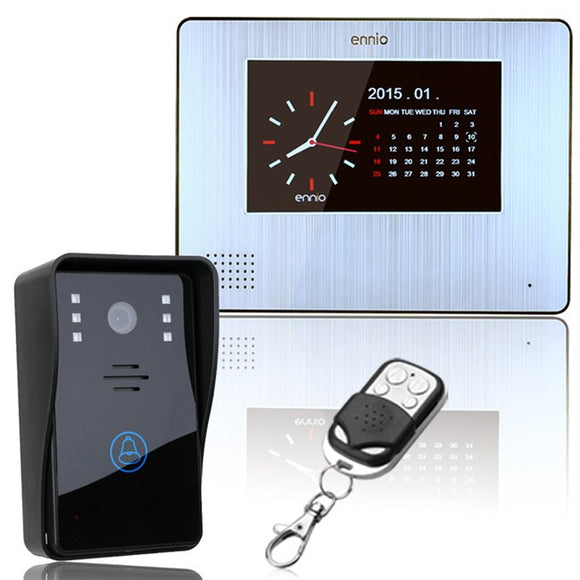 SY701A11 7inch Wireless 900TVL LCD Video Door Phone Rainproof Night Vision Record Remote Control Intercom
