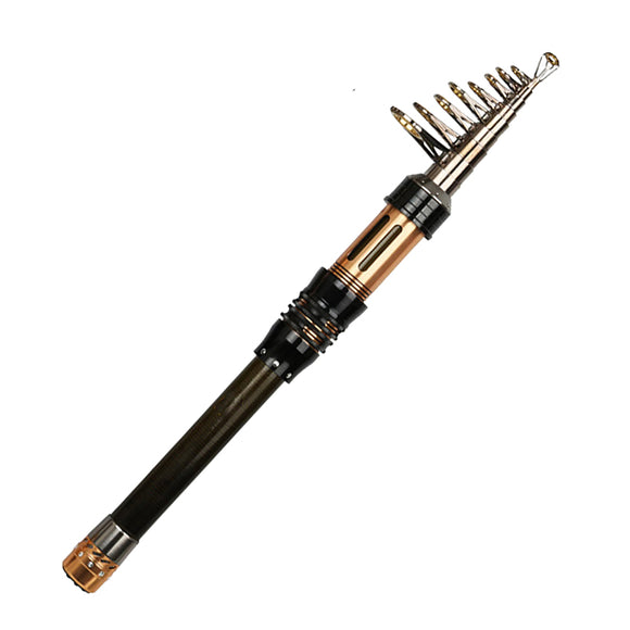ZANLURE 1.8-3.6m Carbon Fiber Telescopic Fishing Rod Mini Superhard Spinning Fishing Rod