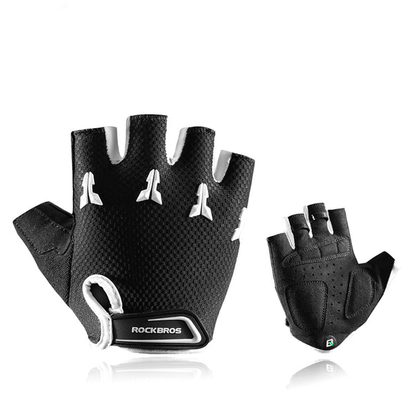 ROCKBROS S145 Cycling Gloves For Kids Bike Breathable Sports Glove Gel Pad Half Finger Shockproof Bo