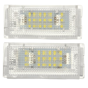 18 SMD LED License Plate Lights Error Free 1.44W White Pair for BMW 3 Series E46 4D Sedan 5D Wagon