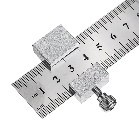 0-300mm Stainless Steel Ruler with Locking Stop Position Fixer Straight Ruler
