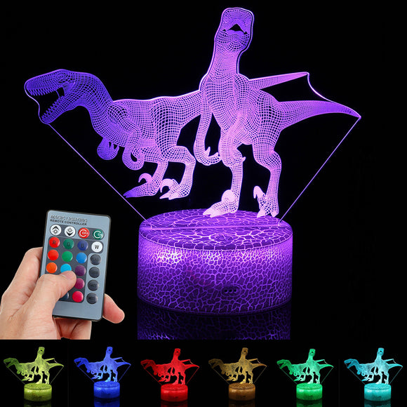 3D Illusion Night Light Touch Remote Control Gift Home Decor Sleeping Table Lamp