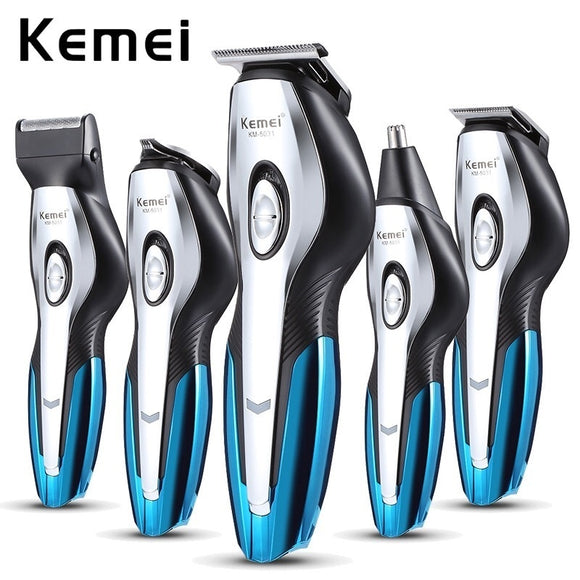 KEMEI KM-5031 Fast Charing Global Voltage Waterproof Electric Cordless Nose Hair Trimmer Men Clipper