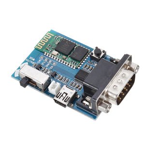 RS232 Bluetooth Serial Adapter Board Communication Master Slave 2 Modes Mini USB Bluetooth Serial Port Profile Module 5V