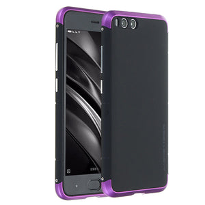 3 In 1 Shockproof Aluminum Metal Bumper Frame Hard PC Back Cover For Xiaomi Mi6 Mi 6