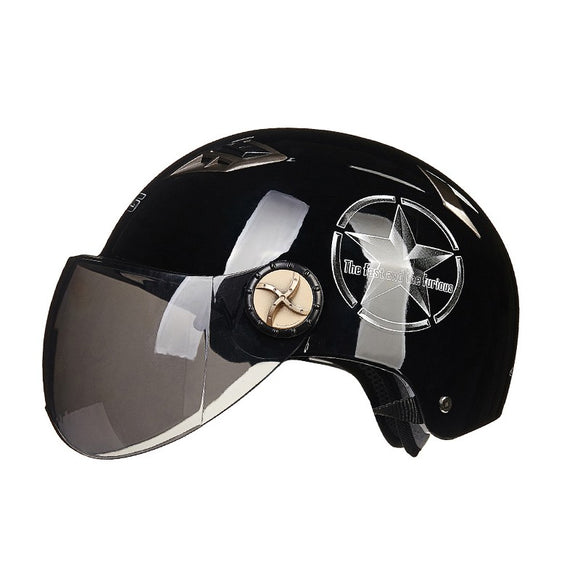 Motorcycle Scooter Half Face Helmet UV Protection 7 Colors