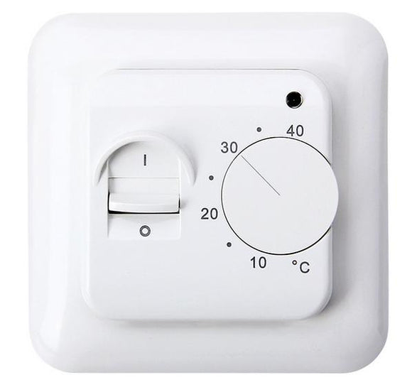 Mechanical Thermostat 16A 230V AC Wall Floor Thermostat With Sensor Cable Room Heating Cooling Contr