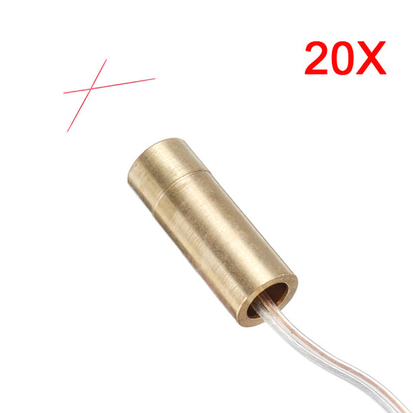 20Pcs 12V 650nM 5mW Cross Laser Diode Module