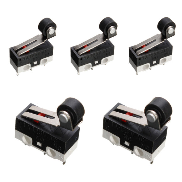 5pcs  Ultra Mini Roller Lever Actuator Micro Switch SPDT Sub Miniature Micro Switch