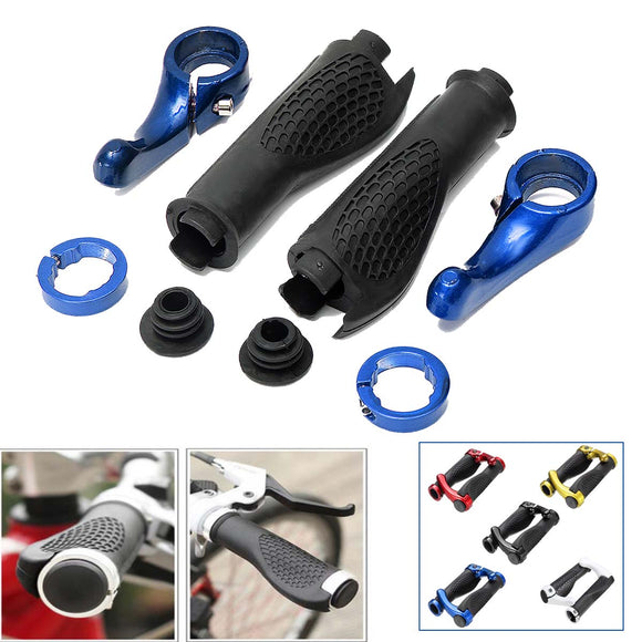 BIKIGHT Anti-slip Rubber Aluminum Alloy Bicycle Handlebar Grips Human Mechanics Design