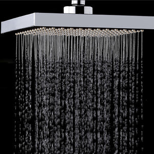 KCASA KC-SH604 Top Spray Thickened Pressurized Rotatable Rainfall Shower Head Square Stainless Steel