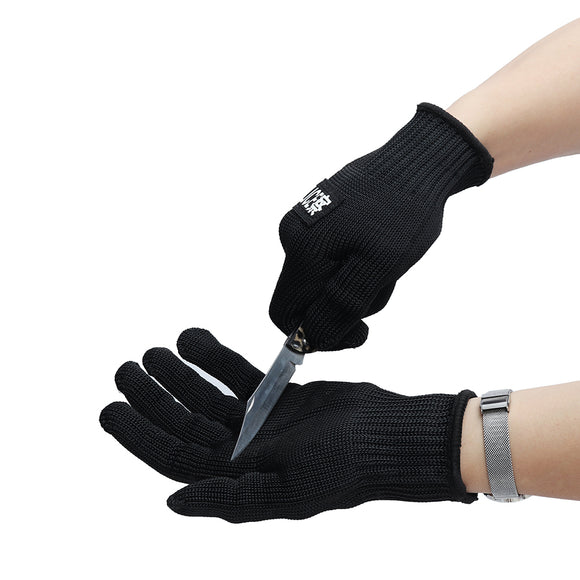 Cut Resistant Gloves Anti-Cut Gloves Work Gloves Protective Finger Kitchen Wear-Resistant Safety Gloves Steel Wire