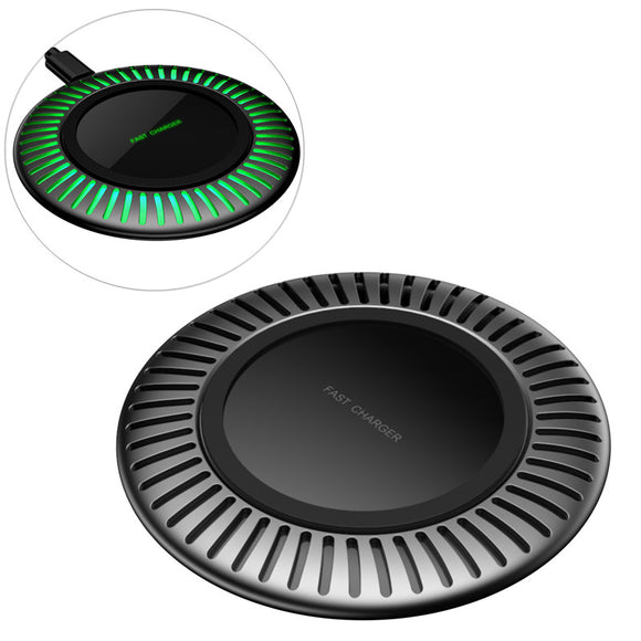 Bakeey UFO Aluminium Alloy Fast Charging Qi Wireless Charger Pad for iPhone XS/XS Max/XR/X/8