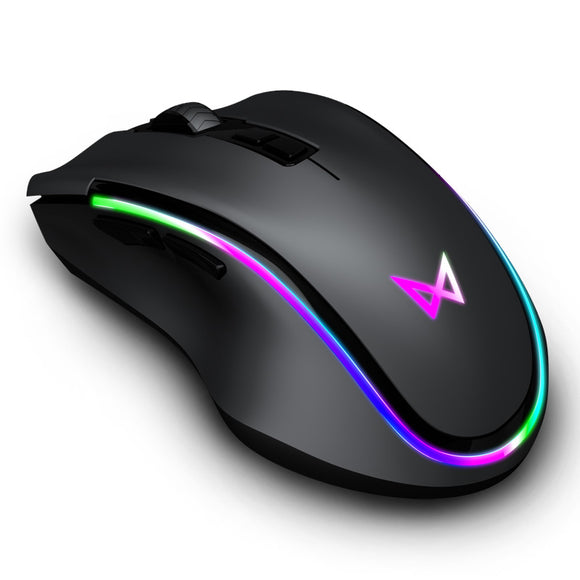 Zimai 4000DPI Adjustable RGB Backlight USB Wired Gaming Mouse 7 Keys Macro Programming Mice for LOL Gaming Gamer