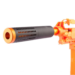 WORKER Suppressor Front Tube With Red Metal Barrel For Nerf N-strike Elite Retaliator Toys Accessory