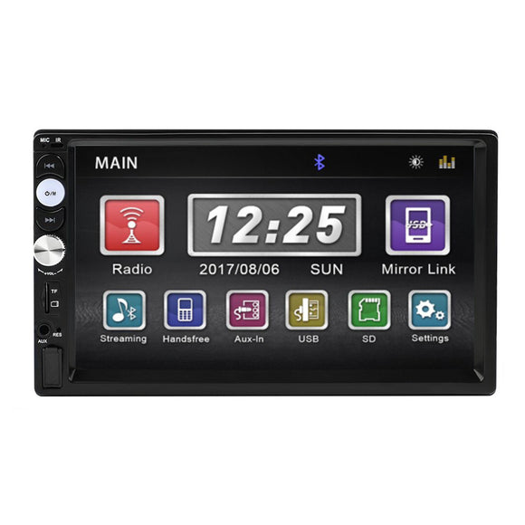 7Inch 2 DIN WINCE Car Stereo Radio MP3 MP5 FM Player HD Touch Screen bluetooth Support Rear Carema