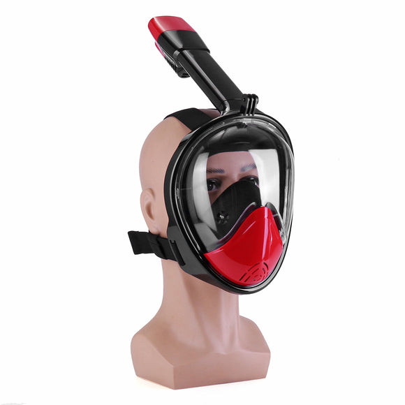 180 Vision Field Full Dry Snorkeling Mask Adjustable Anti-fogging Seal Silicone Elasticated Diving Mask