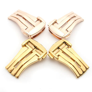 16mm/18mm/20mm Steel Folding Watch Clasp Buckle Button For Omega De Ville