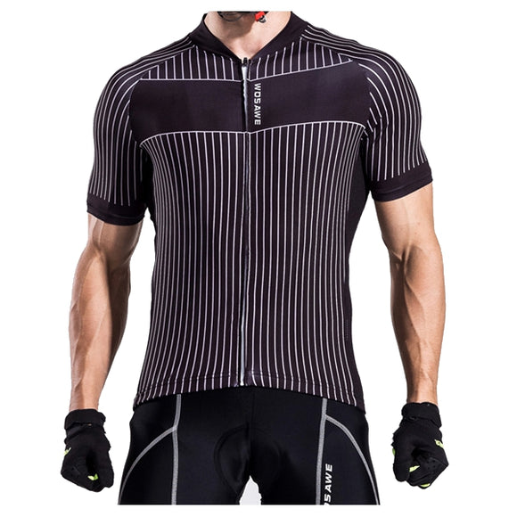 Men Sports Zip Top T-shirt O-neck Quick Dry Male Bike Cool Bicycle Running Short Sleeve Jersey