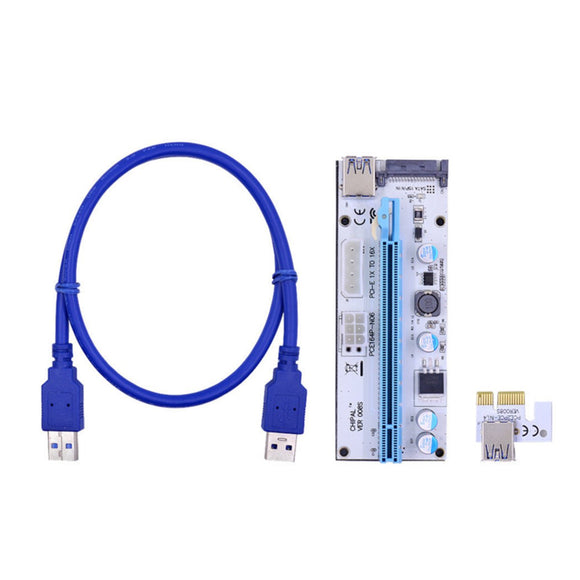 PCI-E 1x To 16x USB 3.0 Mining Extender Board Riser Card GPU Expansion Card Adapter Mining Cable