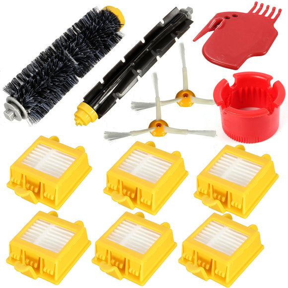 12Pcs Filters Brush Pack Big Kit For iRobot Roomba 700 Series 6 Armed 760 770 780