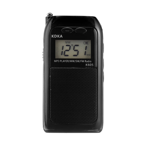 Portable FM MW SW Radio LED Display Speaker MP3 Music Player